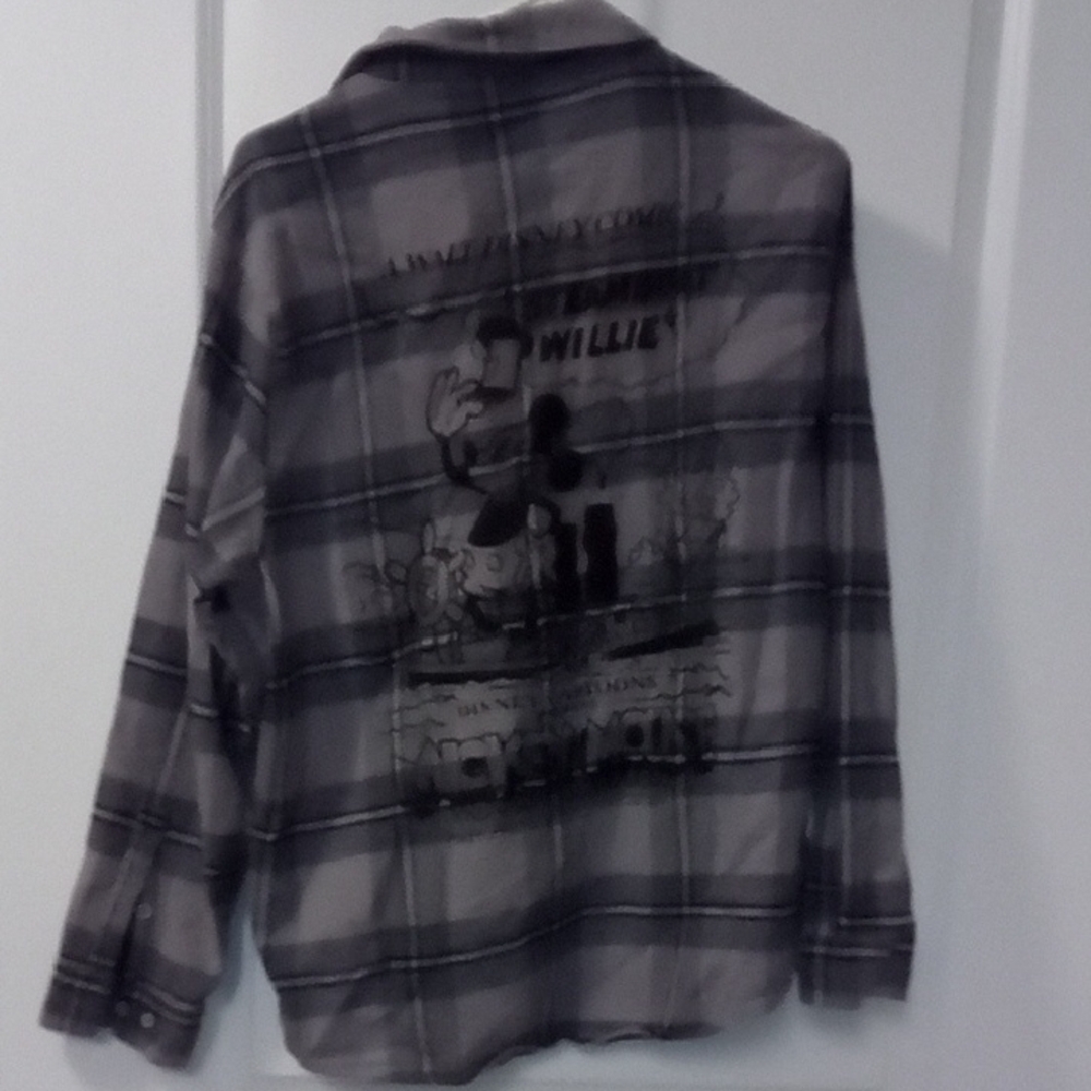 Cakeworthy Disney 100 Steamboat Willie Plaid Button-Up Shirt